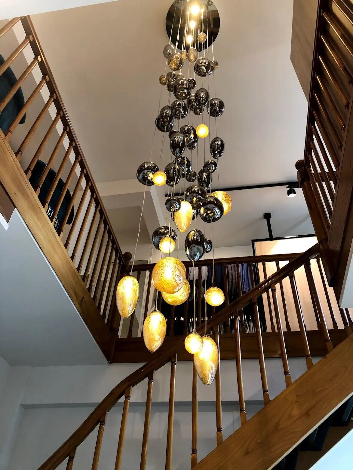 Glass Pendant Light, Made in France, Handblown - Image 7