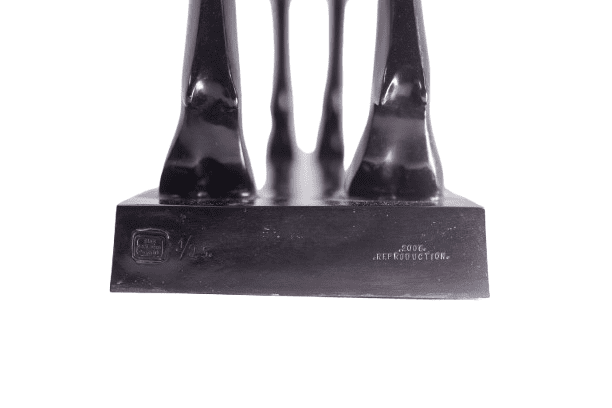 Life-Size Bronze Stag Sculpture, François Pompon, Print 2006 - Image 3