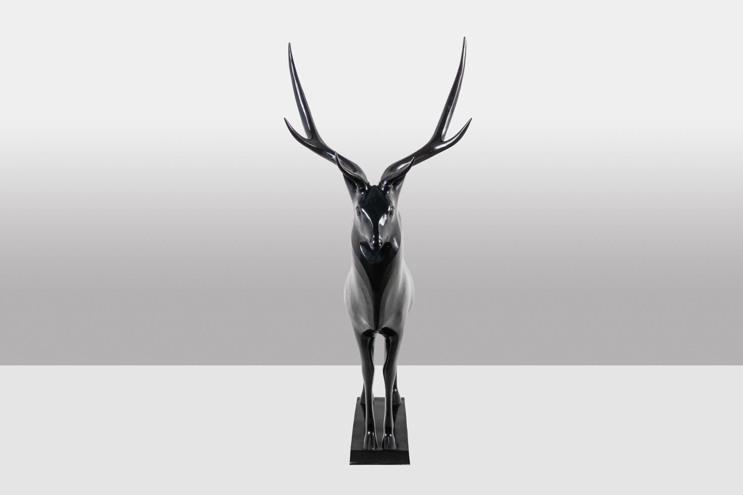 Life-Size Bronze Stag Sculpture, François Pompon, Print 2006 - Image 4