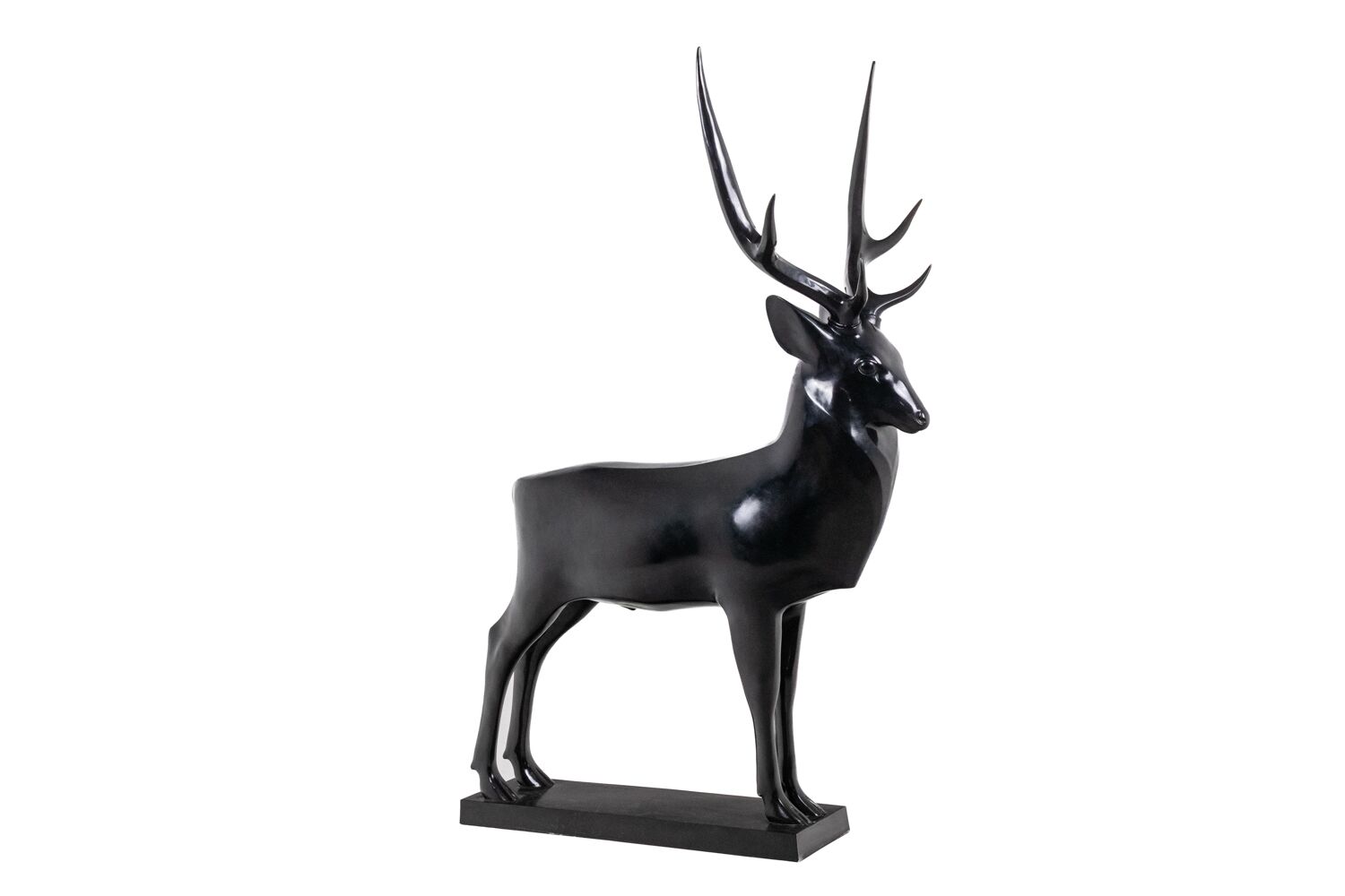 Life-Size Bronze Stag Sculpture - Styylish