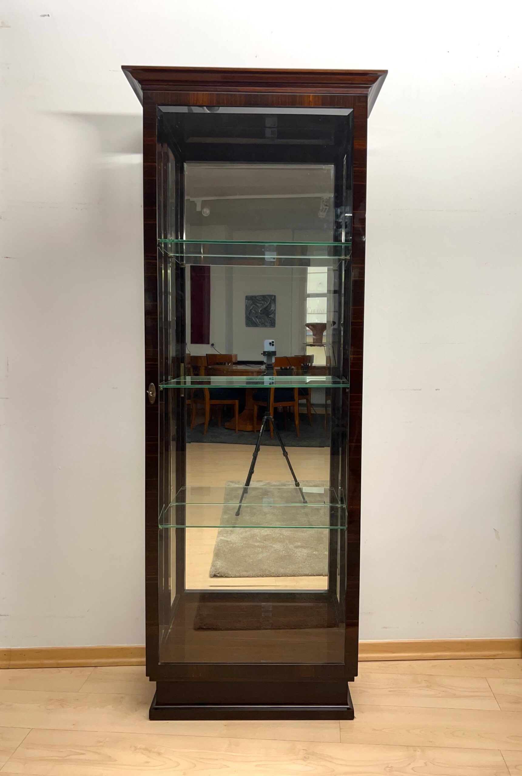 Art Deco Display Cabinet, Macassar Veneer, France, circa 1930 - Image 4