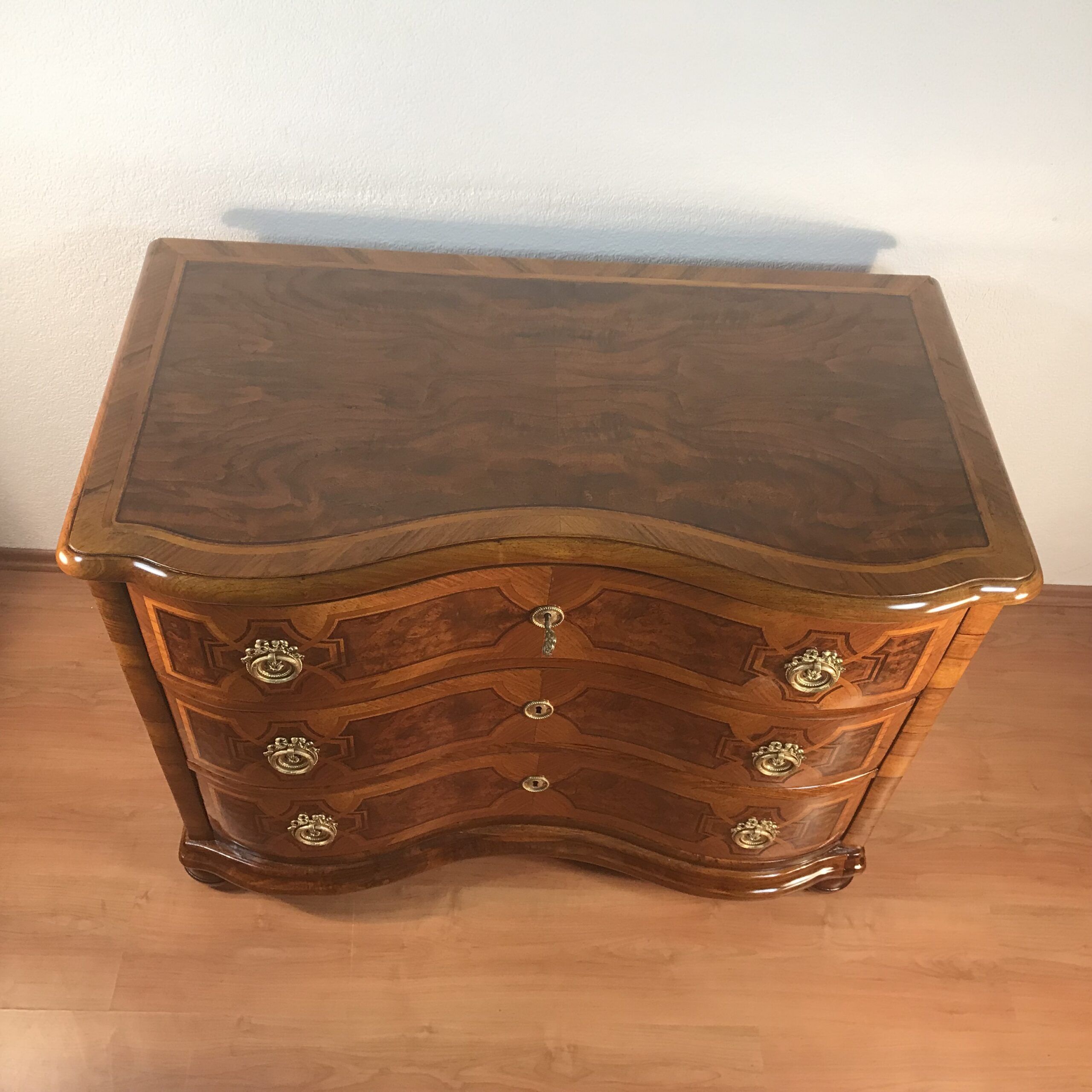 German Baroque Walnut Chest of Drawers, Germany 1750 - Image 4