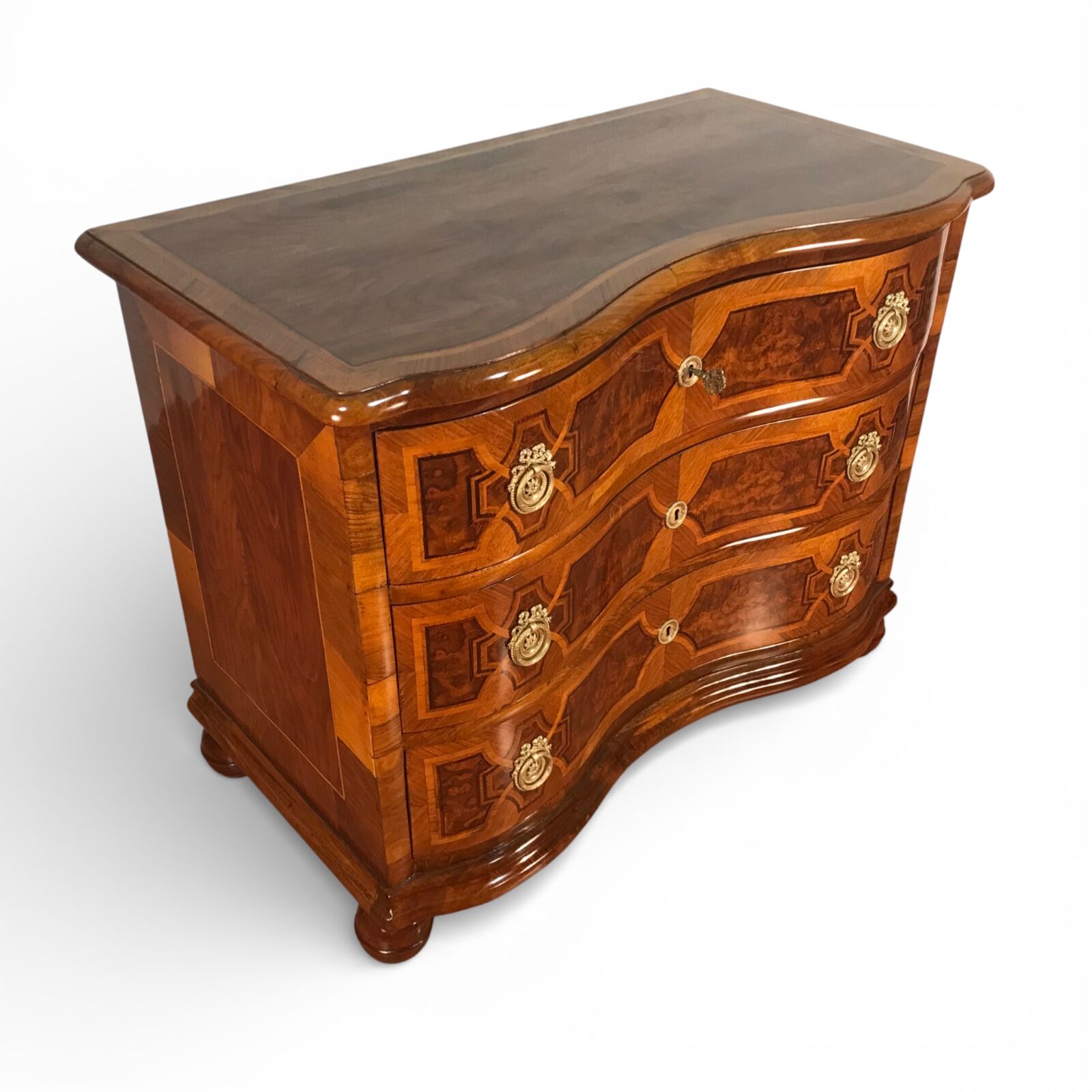 German Baroque Walnut Chest- Styylish