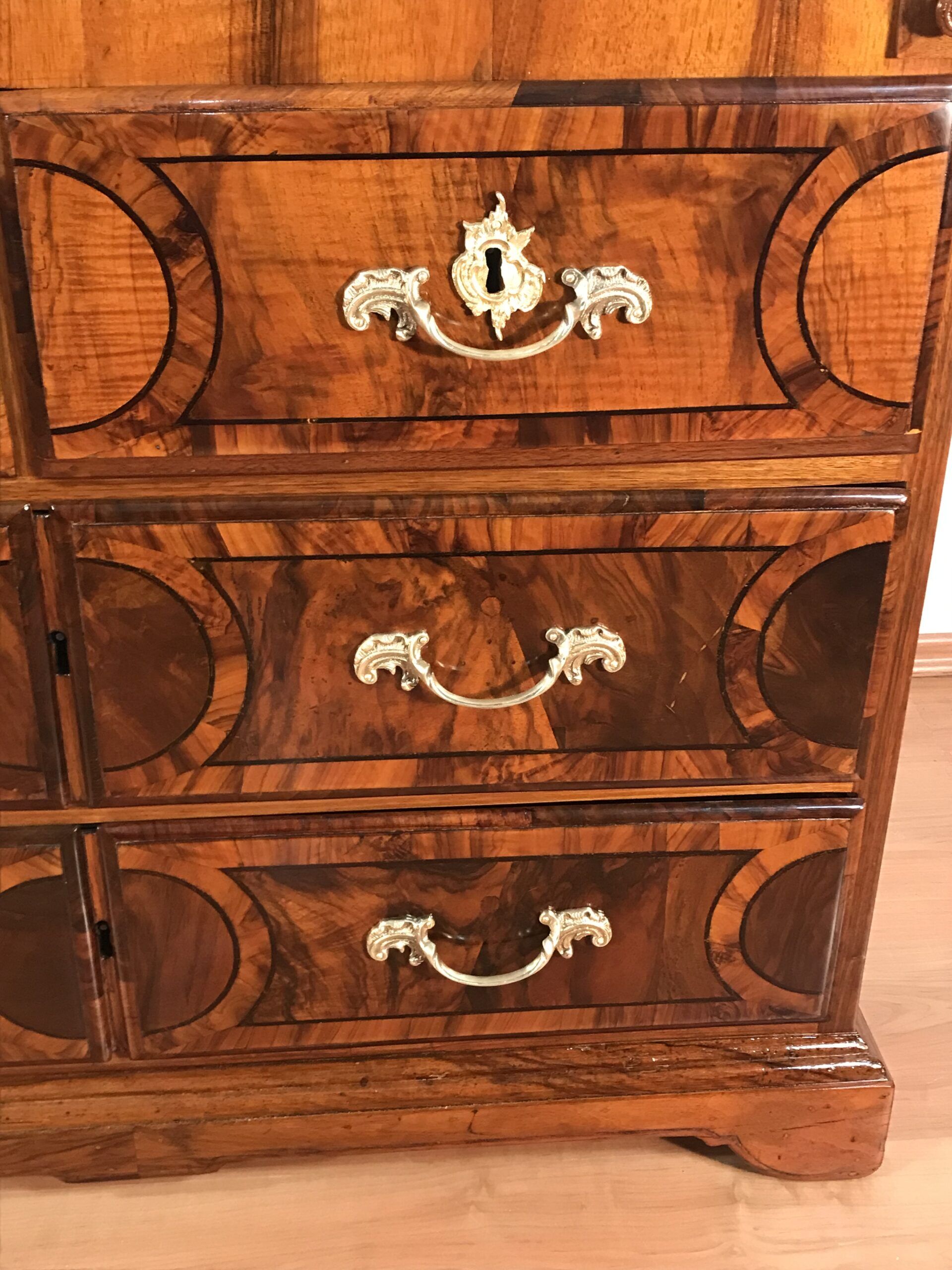 German Baroque Secretary Desk, 1750 - Image 7