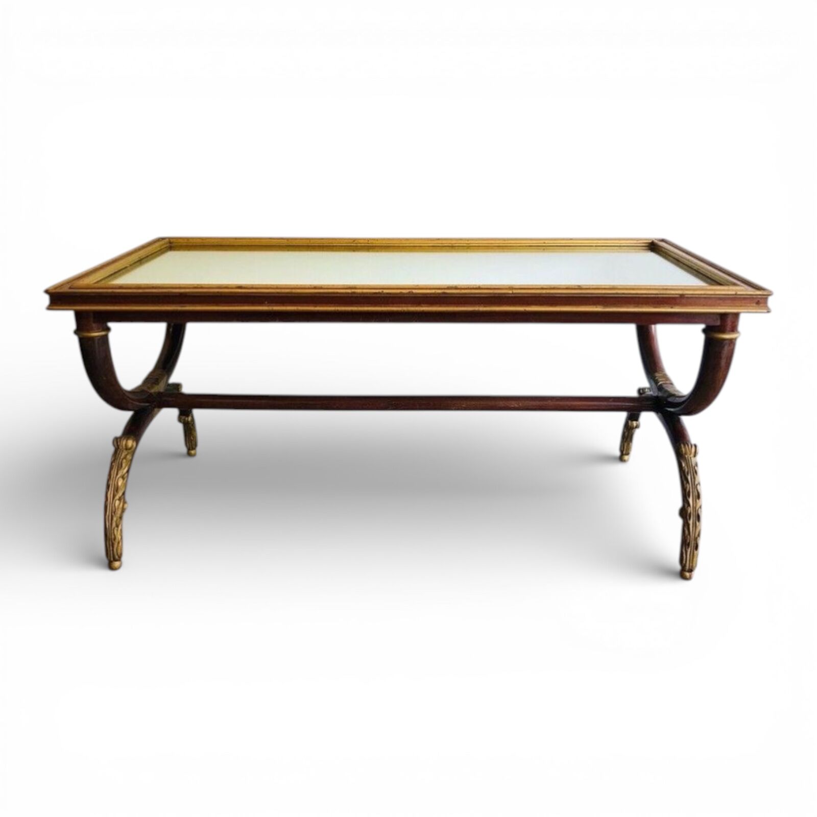 Maurice Hirch for Maison Jansen Gilt Wood Coffee Table- Styylish