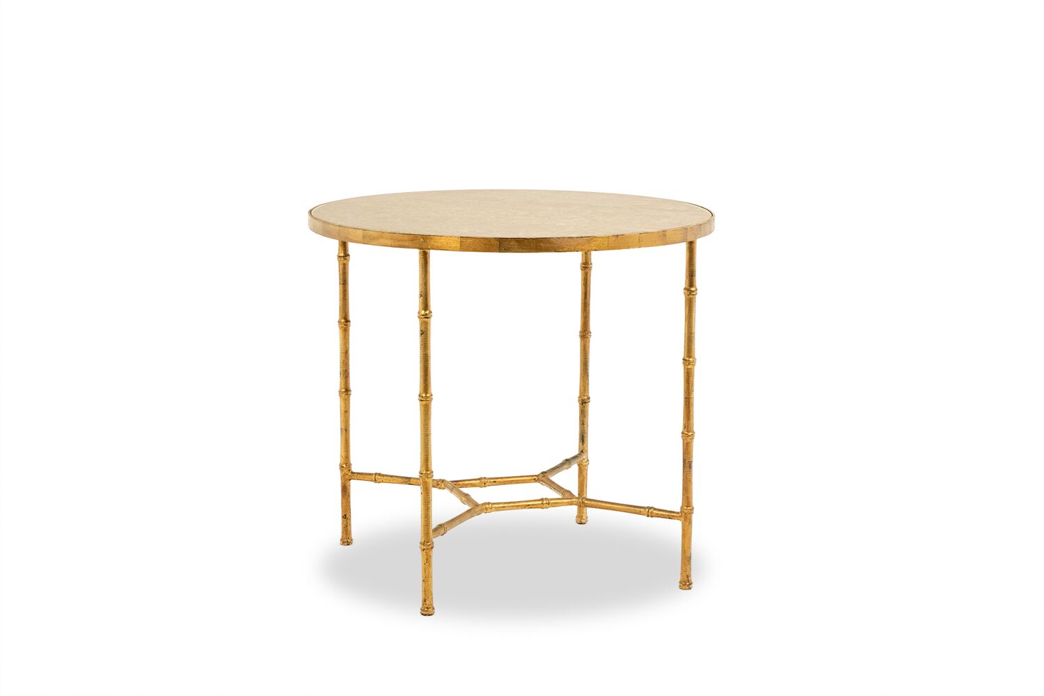 Bamboo-style Pedestal Table - Styylish