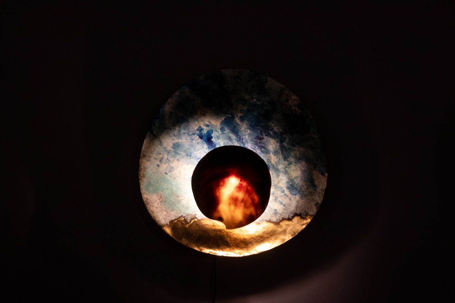 “Black Mother-of-pearl” Lights, Pair, Contemporary Work - Image 11