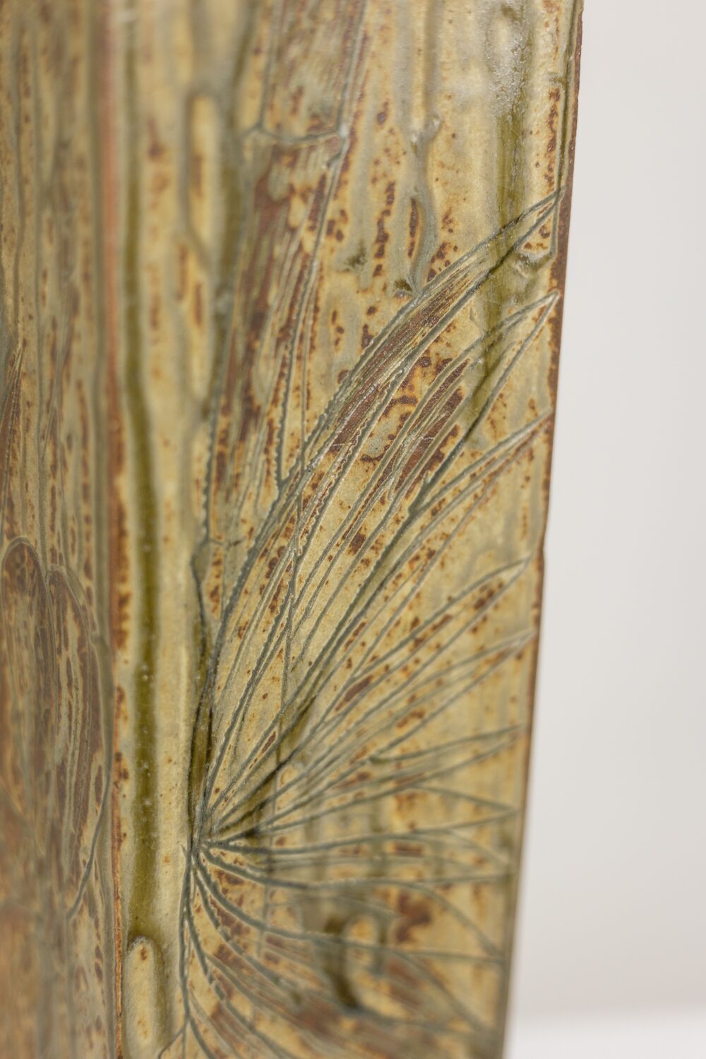 Brutalist Stone Vase with Plant Decoration, 1970s - Image 4