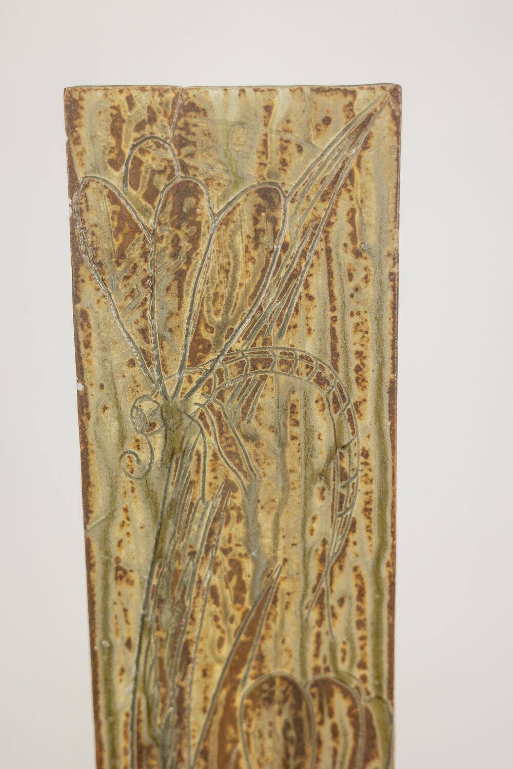 Brutalist Stone Vase with Plant Decoration, 1970s - Image 5