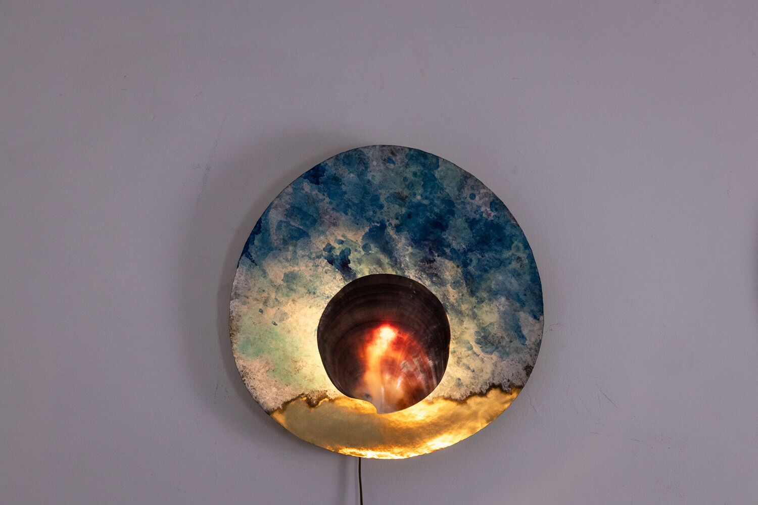 “Black Mother-of-pearl” Lights, Pair, Contemporary Work - Image 10