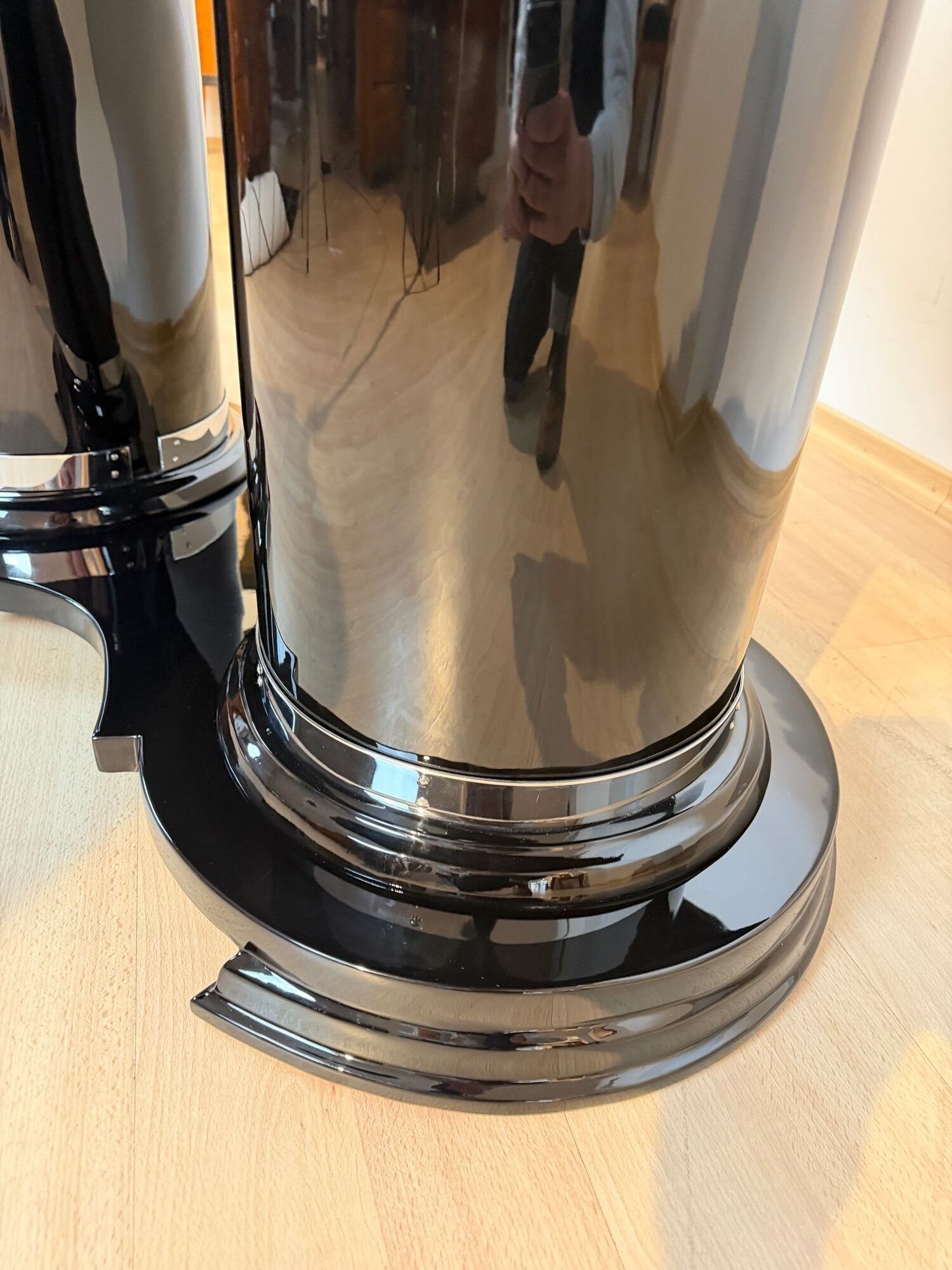 Art Deco Dining Table, Black Piano Lacquer, France, circa 1930 - Image 9