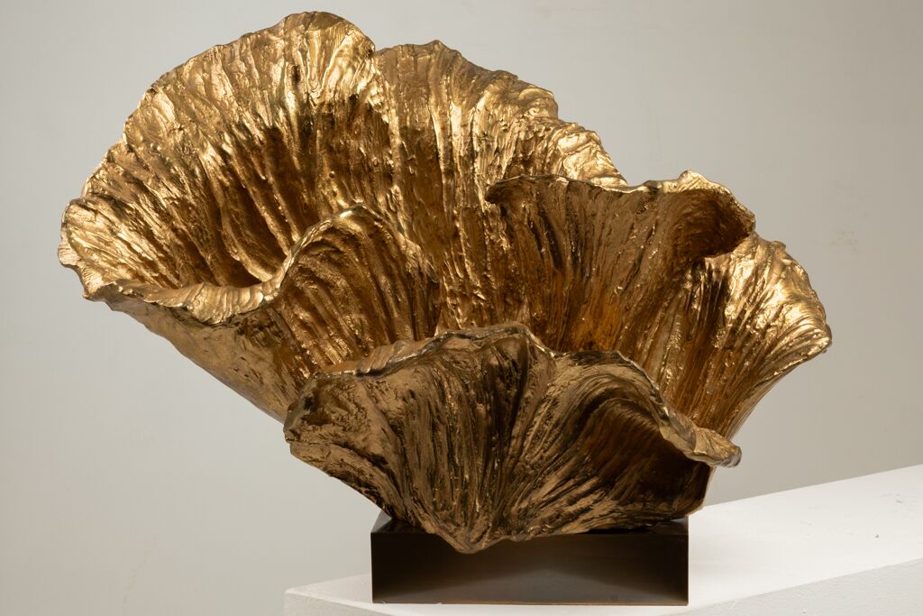 Chrystiane Charles Bronze Lamp, for Maison Charles, Signed - Image 2