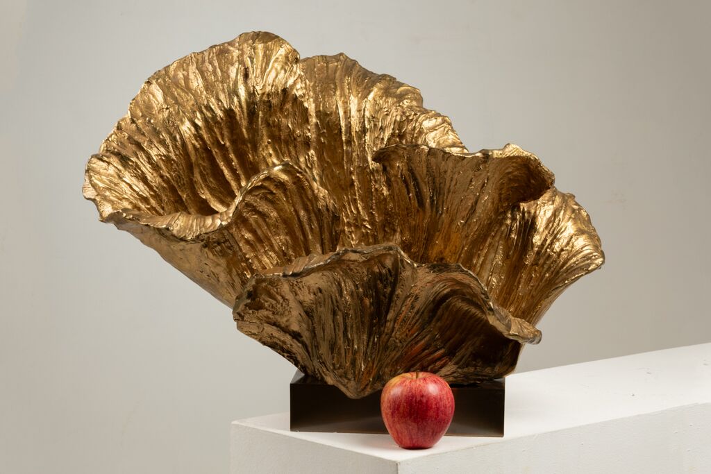 Chrystiane Charles Bronze Lamp, for Maison Charles, Signed - Image 3