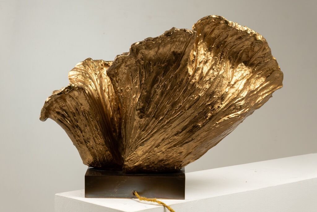 Chrystiane Charles Bronze Lamp, for Maison Charles, Signed - Image 8