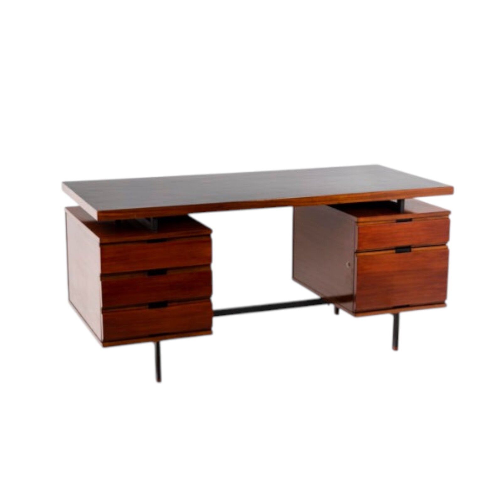 Pierre Guariche Mahogany Desk - Styylish